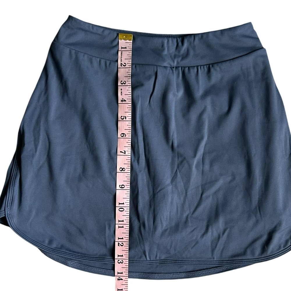 Halara Everyday High Waisted Side Pocket 2 in 1 Micro Mini Dark Gray Golf Skort - Picture 7 of 9